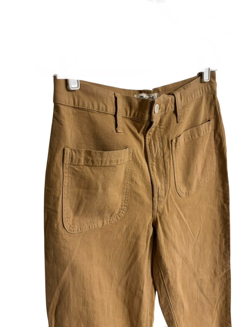 Madewell Emmett 2.0 wide leg crop balloon utility pants patch pockets khaki 30 - Picture 9 of 14